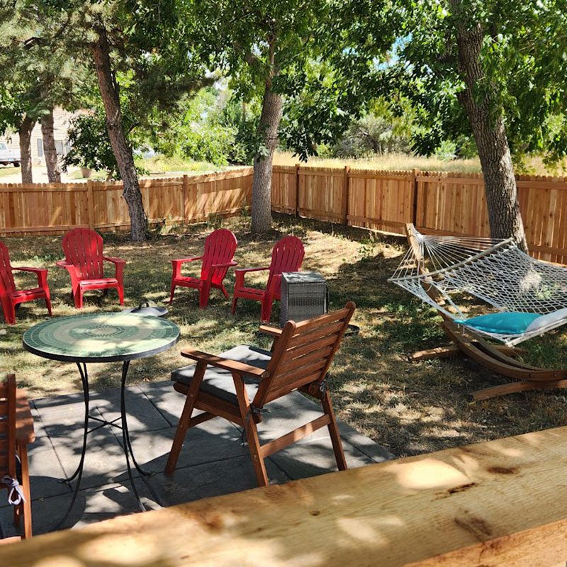 aesthetic wood fence in front range