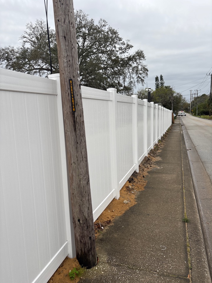 Ormond Beach, FL - We took out 475’ of fence and installed 475 with cantilever gate for a local business in ormond. Ormond Beach, FL - We took out 475’ of fence and installed 475 with cantilever gate for a local business in ormond.
