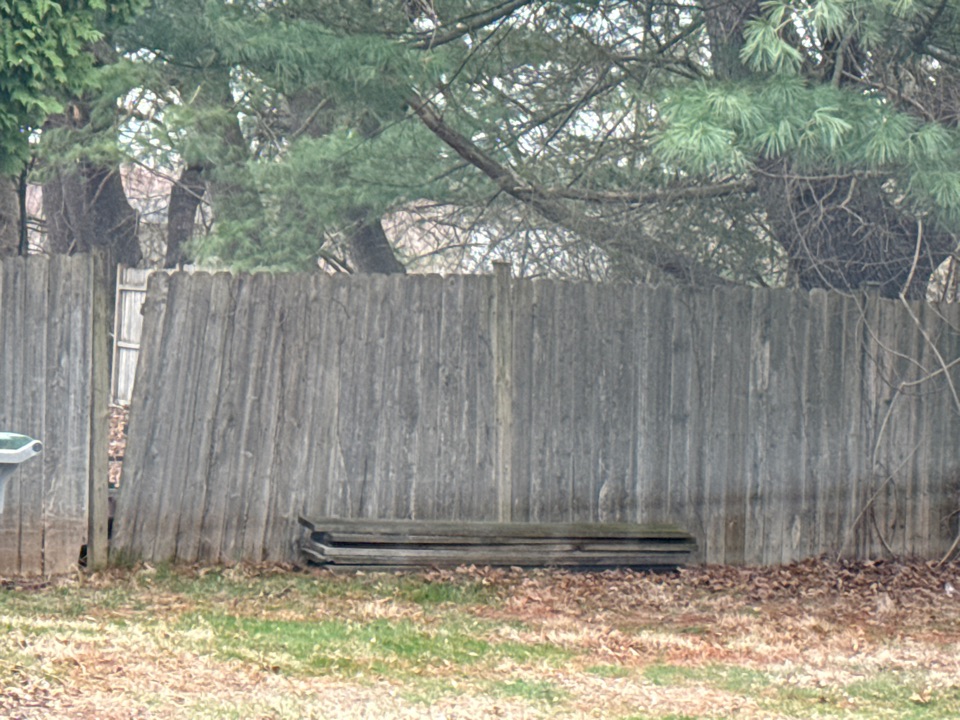 Manchester, CT - Estimate for replacement of old fallen wood fence with new color vinyl fence. Manchester, CT - Estimate for replacement of old fallen wood fence with new color vinyl fence.