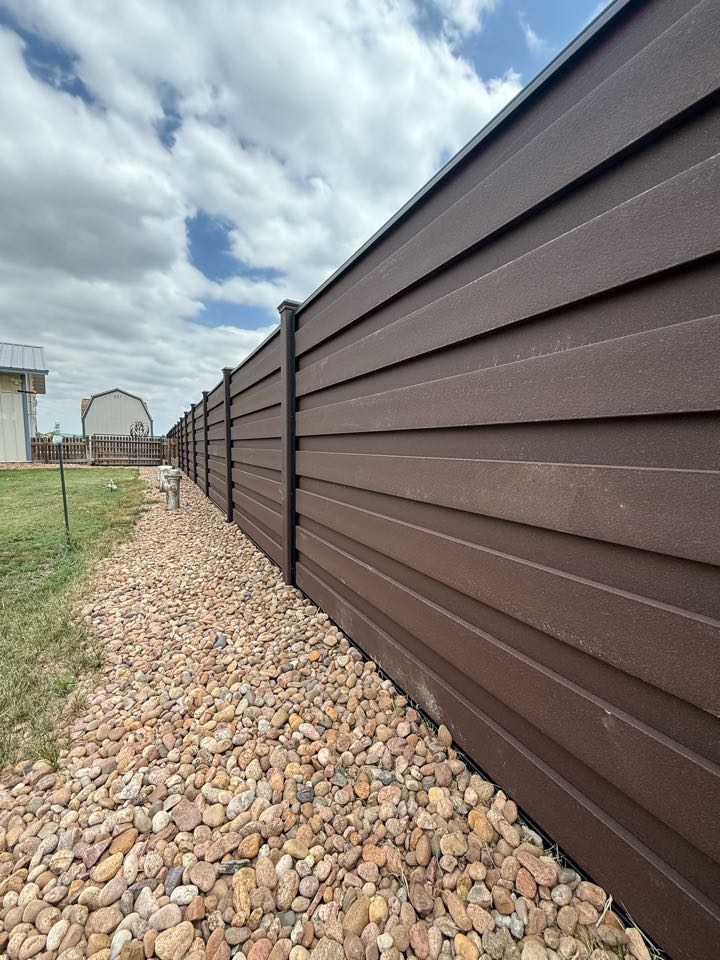 Top Rail Fence just completed a beautiful Horizontal Trex fence in Brighton Colorado. The composite fence provides so much privacy and durability for years and years to come 