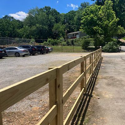post and rail fence