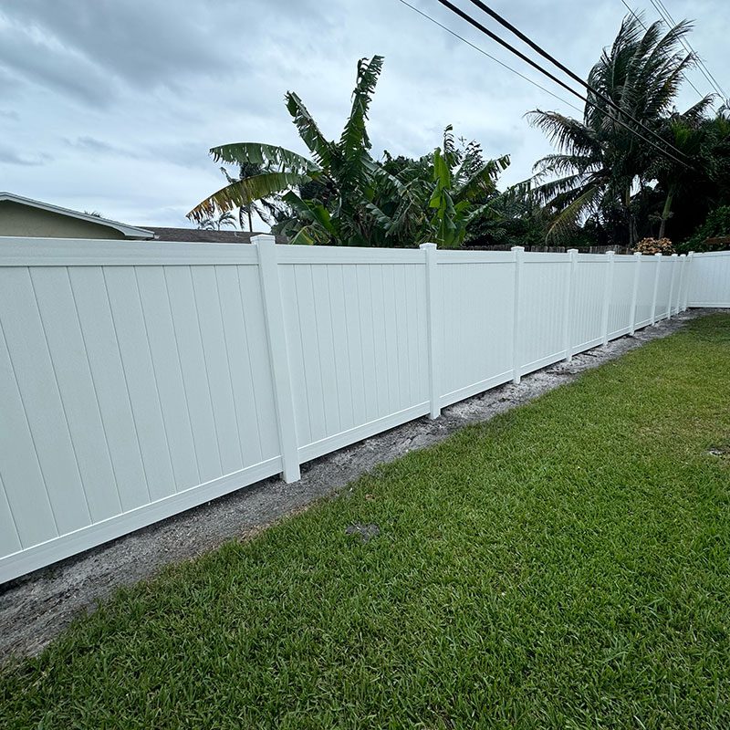 white vinyl fence west palm bech